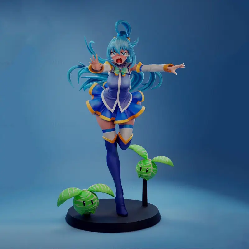 Aqua NSFW Anime Figurine 3D Print Model STL