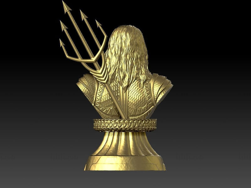 Aquaman Impresión 3D Modelo Busto STL