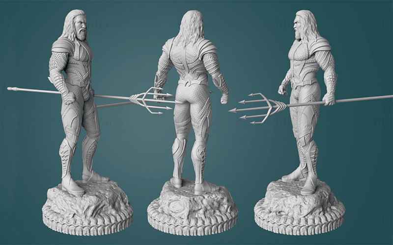 Modelo de impresión 3D de Aquaman STL