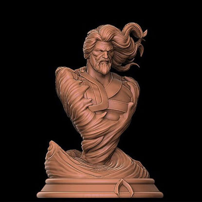 Modèle d'impression 3D du buste d'Aquaman STL
