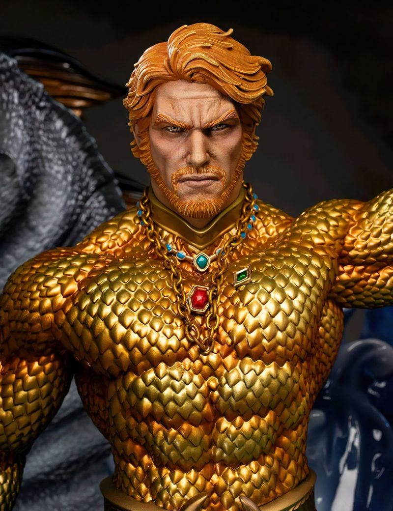 Aquaman en el modelo de impresión 3D Throne STL