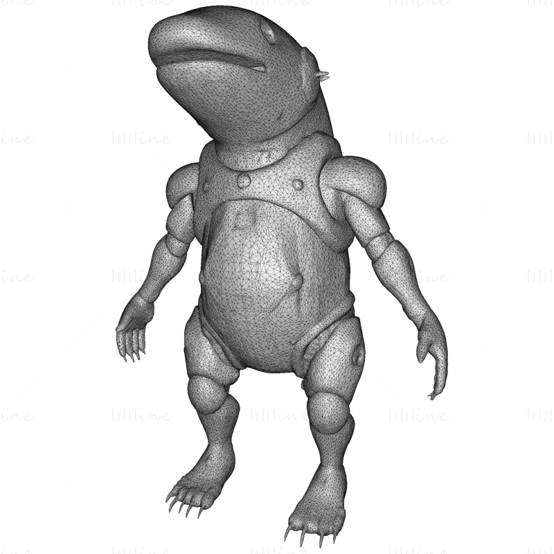 水下战士与海洋守护者 3D 打印模型系列