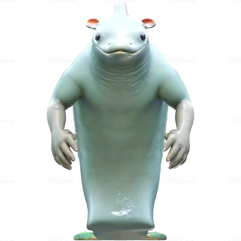 水下战士与海洋守护者 3D 打印模型系列