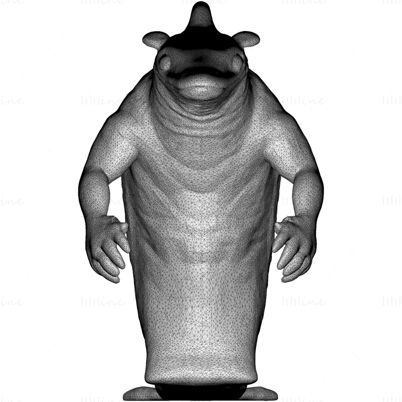水下战士与海洋守护者 3D 打印模型系列