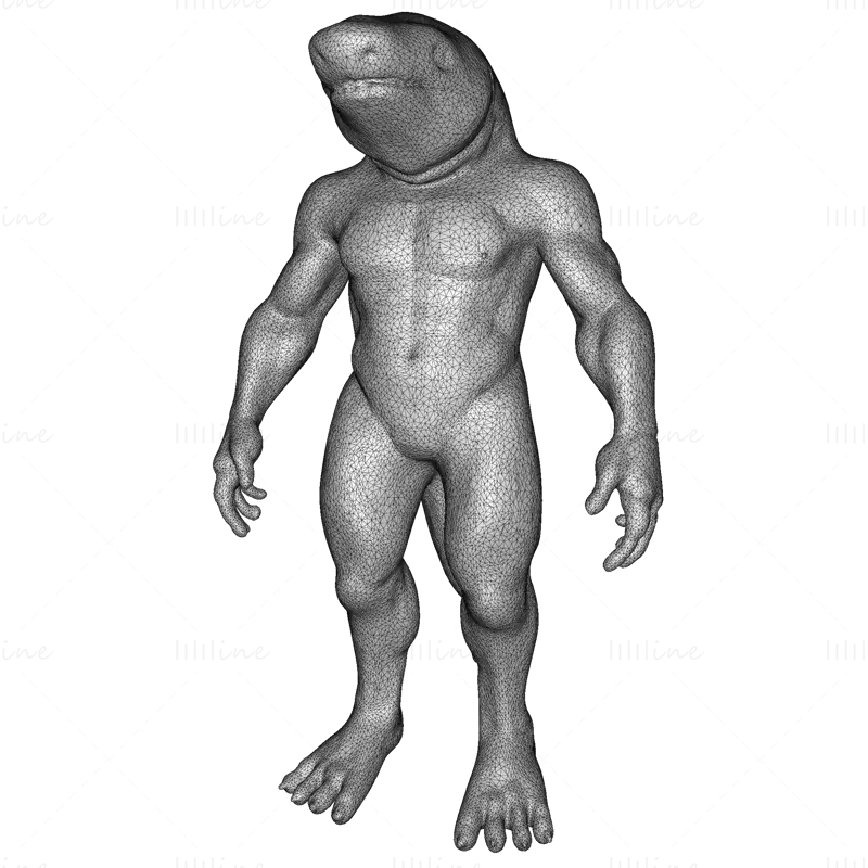 水下战士与海洋守护者 3D 打印模型系列