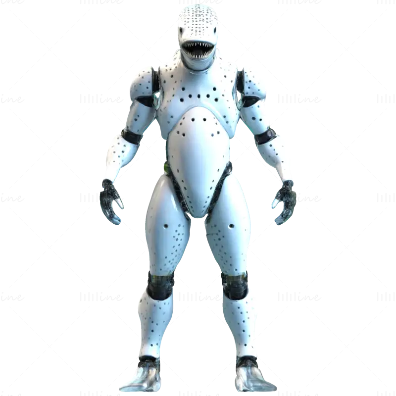 水下战士与海洋守护者 3D 打印模型系列