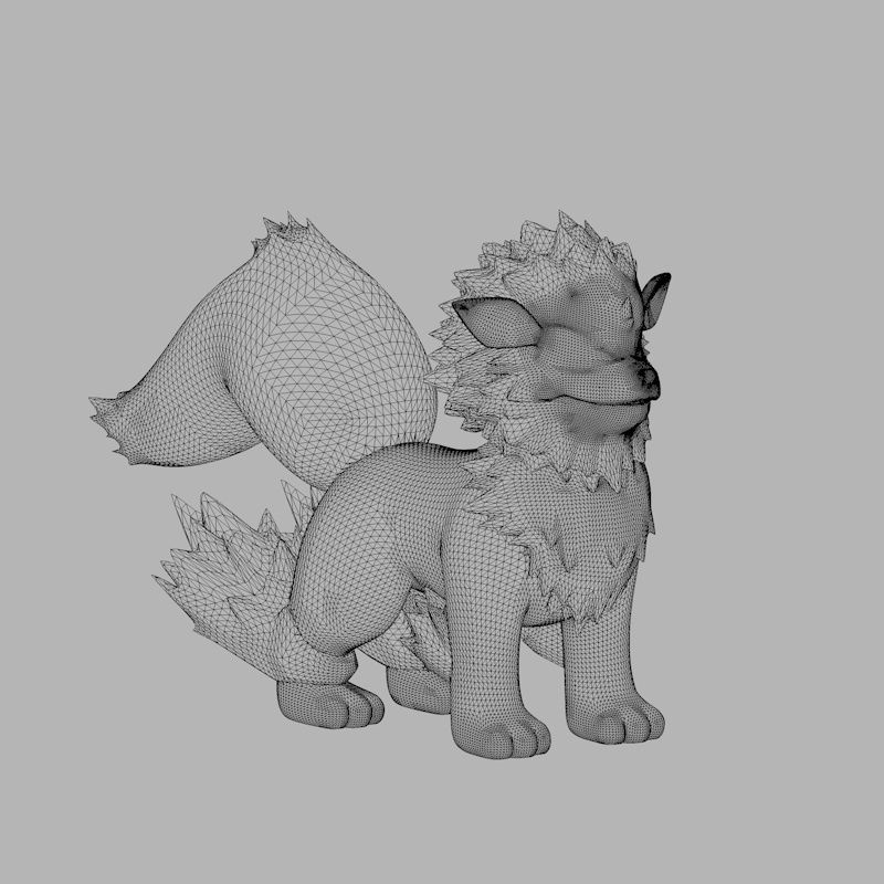 Arcanine 3d Printing Model Stl, Pokémon