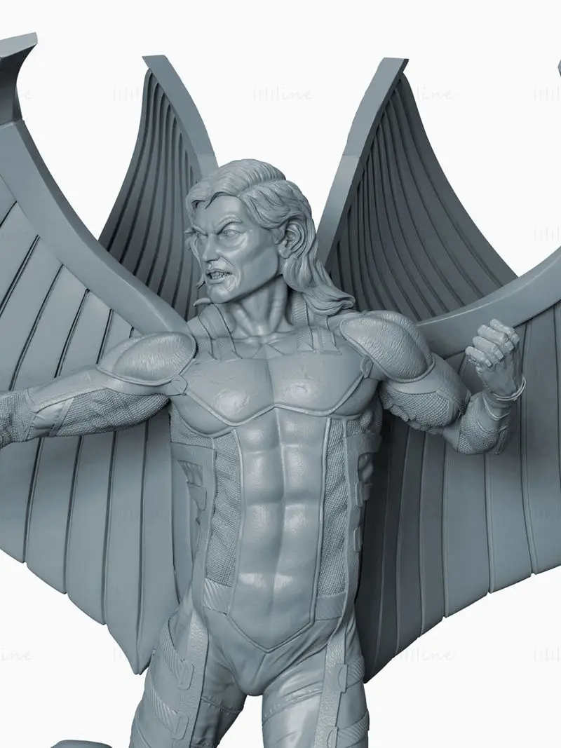 Modèle d'impression 3D de l'archange Xmen