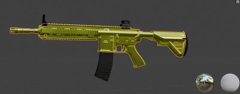 Arma M416 modelo 3d