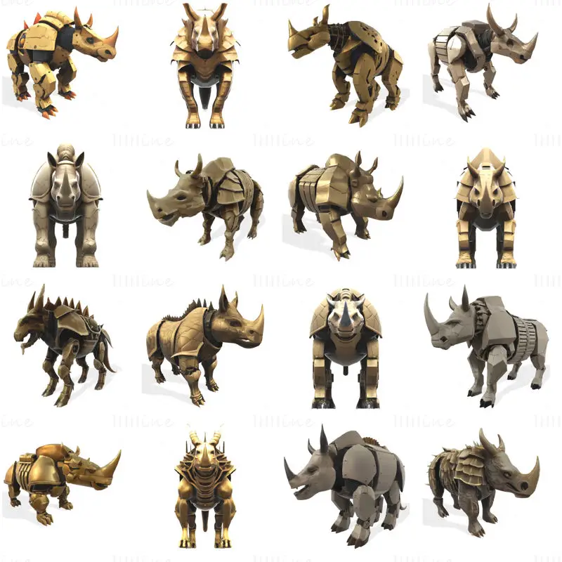 STL датотека 3Д модела за штампање оклопног Rhino Sentinel-а
