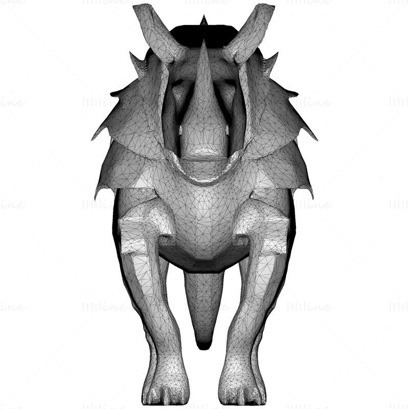 STL датотека 3Д модела за штампање оклопног Rhino Sentinel-а