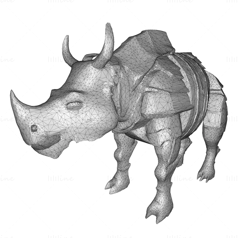 STL датотека 3Д модела за штампање оклопног Rhino Sentinel-а