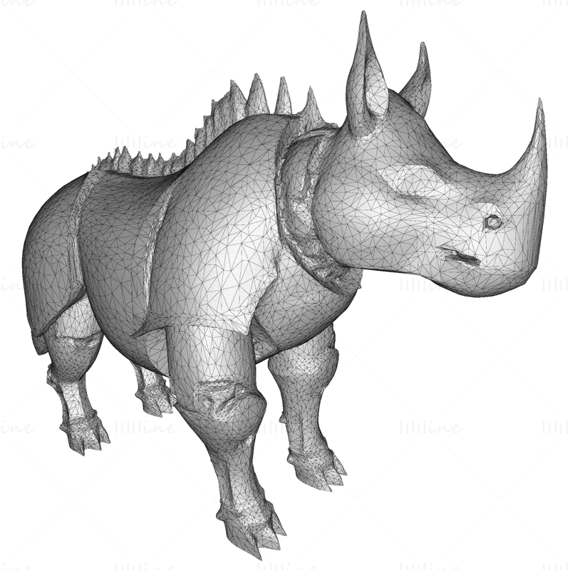 STL датотека 3Д модела за штампање оклопног Rhino Sentinel-а