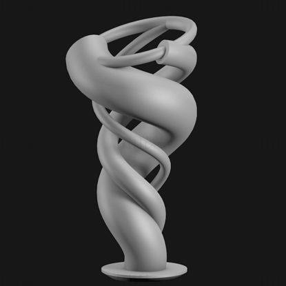 Art vase 3d printing model STL