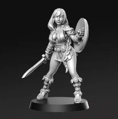 Artemisa Fantasy miniaturen 3D printmodel