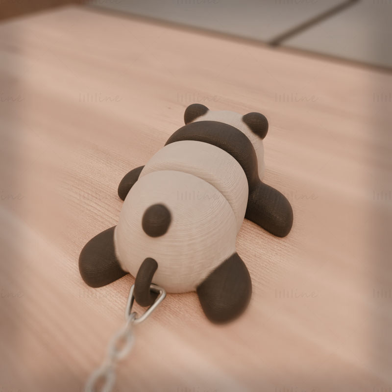 ARTICULATED PANDA KEYCHAIN 3D PRINTING MODEL STL