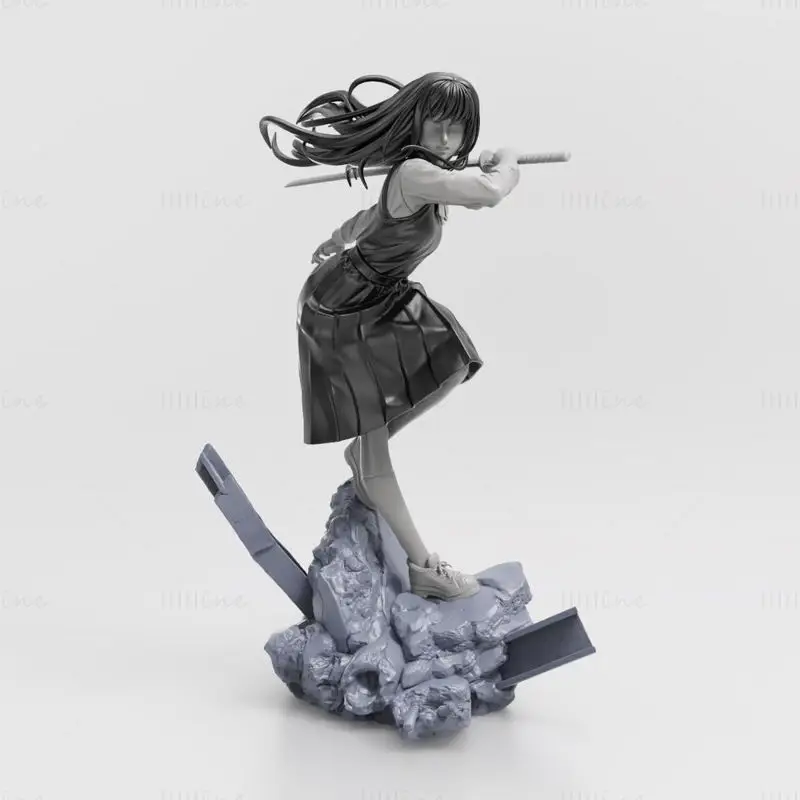 Asa Mitaka - Chainsaw Man 3D Print Model STL