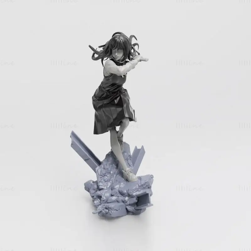 Asa Mitaka - Chainsaw Man 3D Print Model STL