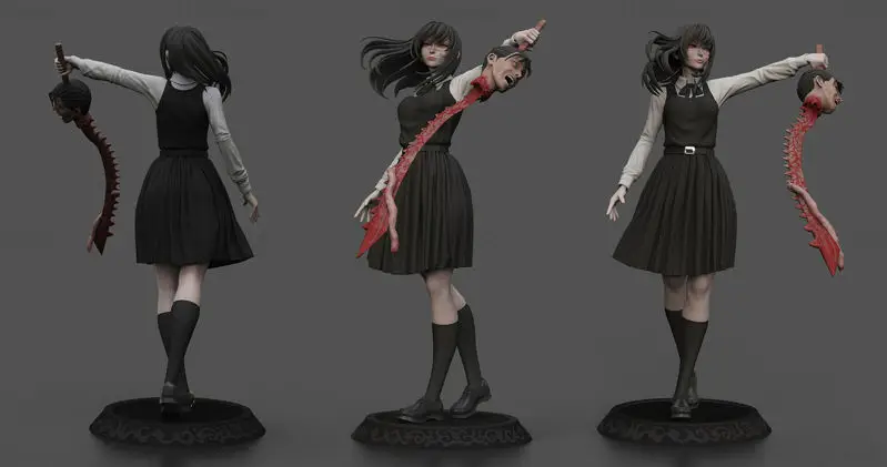 三鷹 ヨル 戦争悪魔 3DプリントモデルSTL