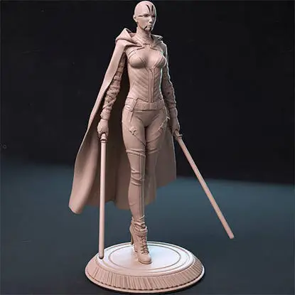 Asajj Ventress - Star Wars 3D Print Model STL