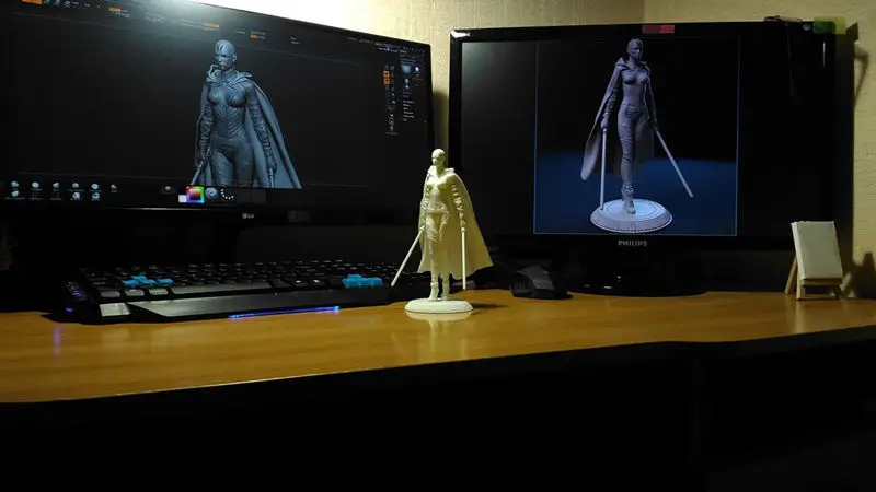 Asajj Ventress - 3D tiskalni model Vojne zvezd STL