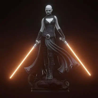 Asajj Ventress - Star Wars 3D Print Model STL