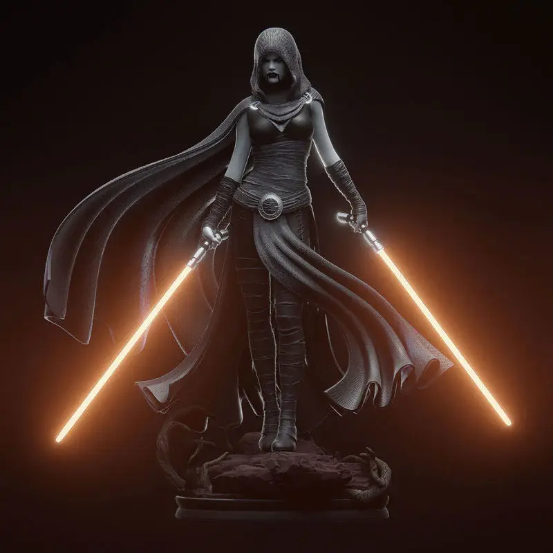 Asajj Ventress - Star Wars 3D Print Model STL