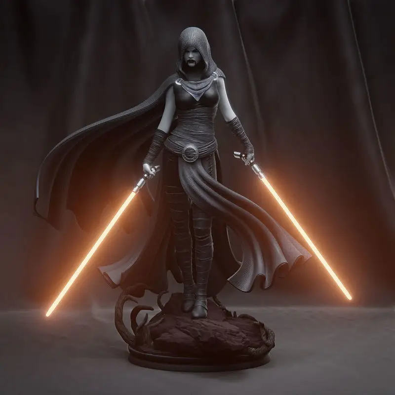 Asajj Ventress - Star Wars 3D Print Model STL