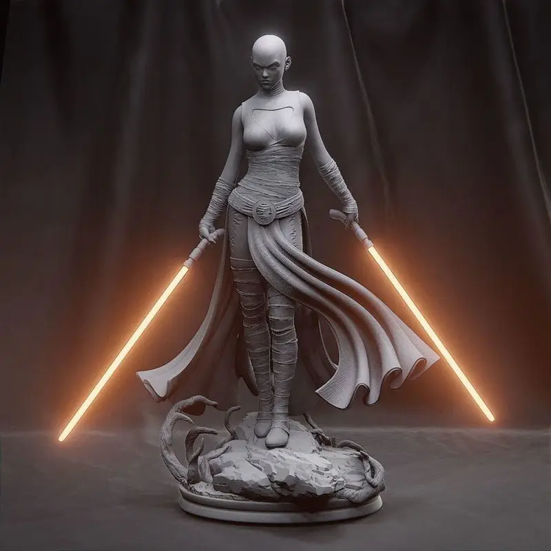 Asajj Ventress - 3D tiskalni model Vojne zvezd STL