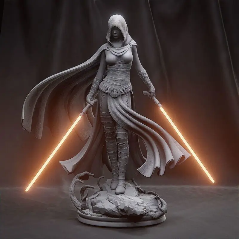 Asajj Ventress - 3D tiskalni model Vojne zvezd STL