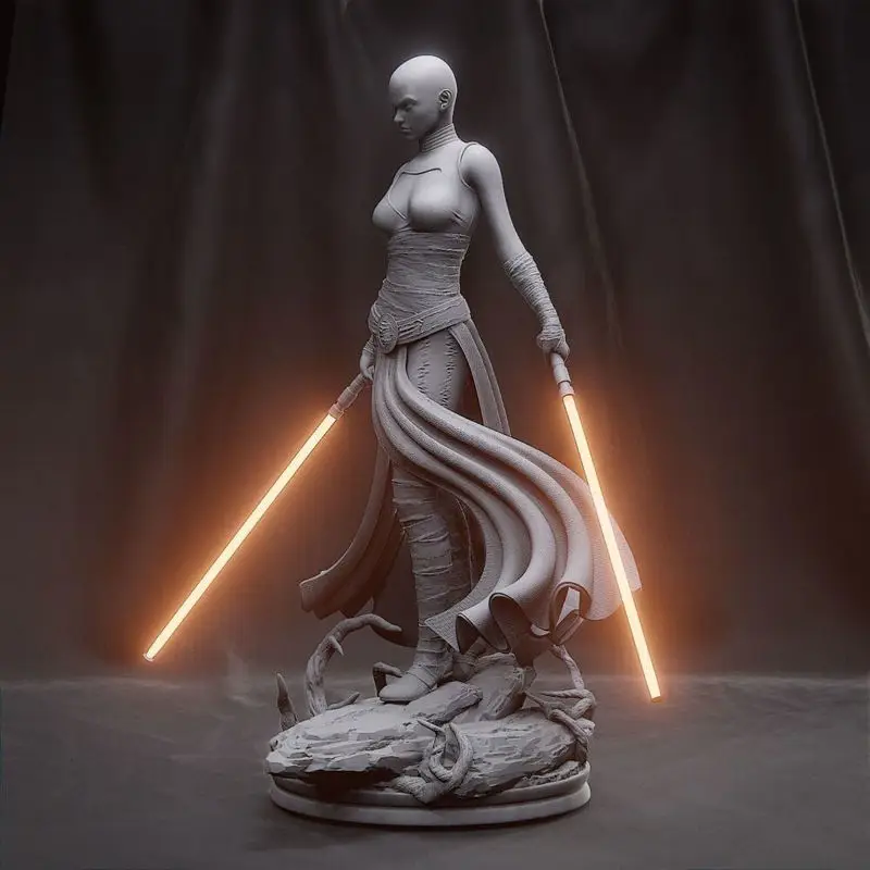 Asajj Ventress - Star Wars 3D Print Model STL