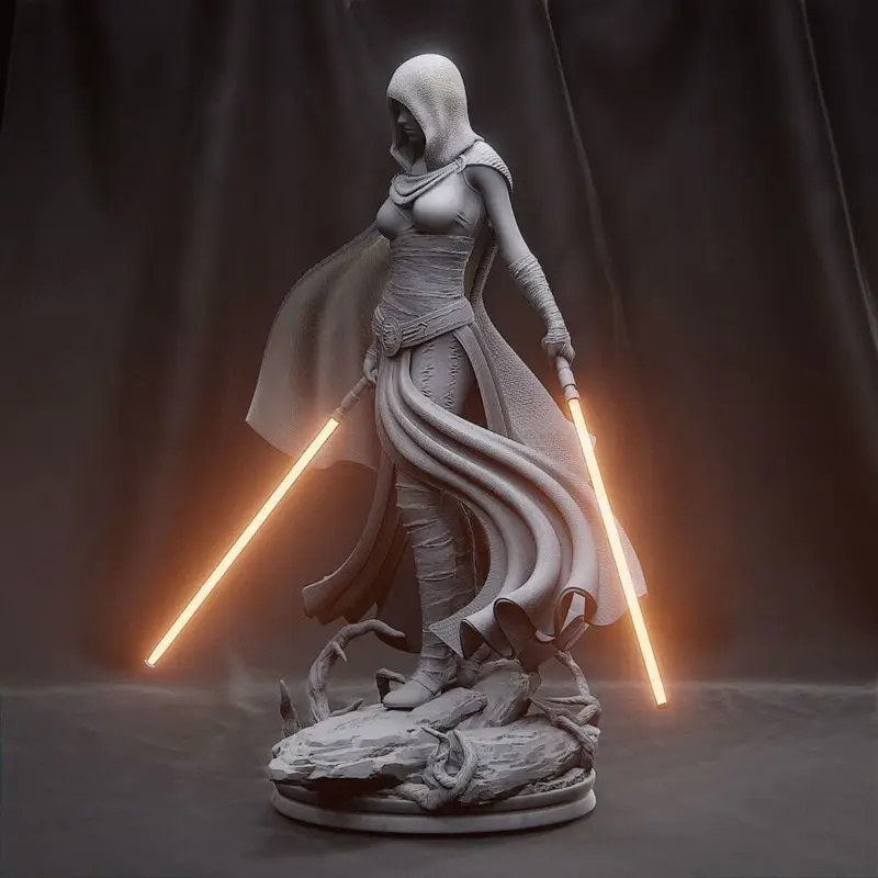 Asajj Ventress - 3D tiskalni model Vojne zvezd STL