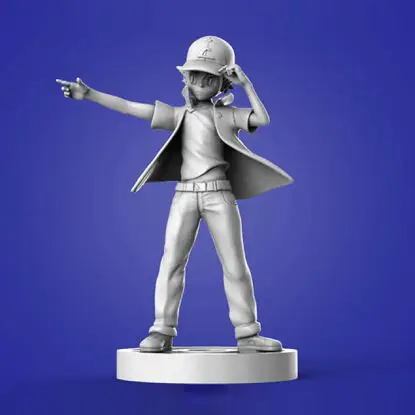 File STL del modello di stampa 3D del Pokémon Ash