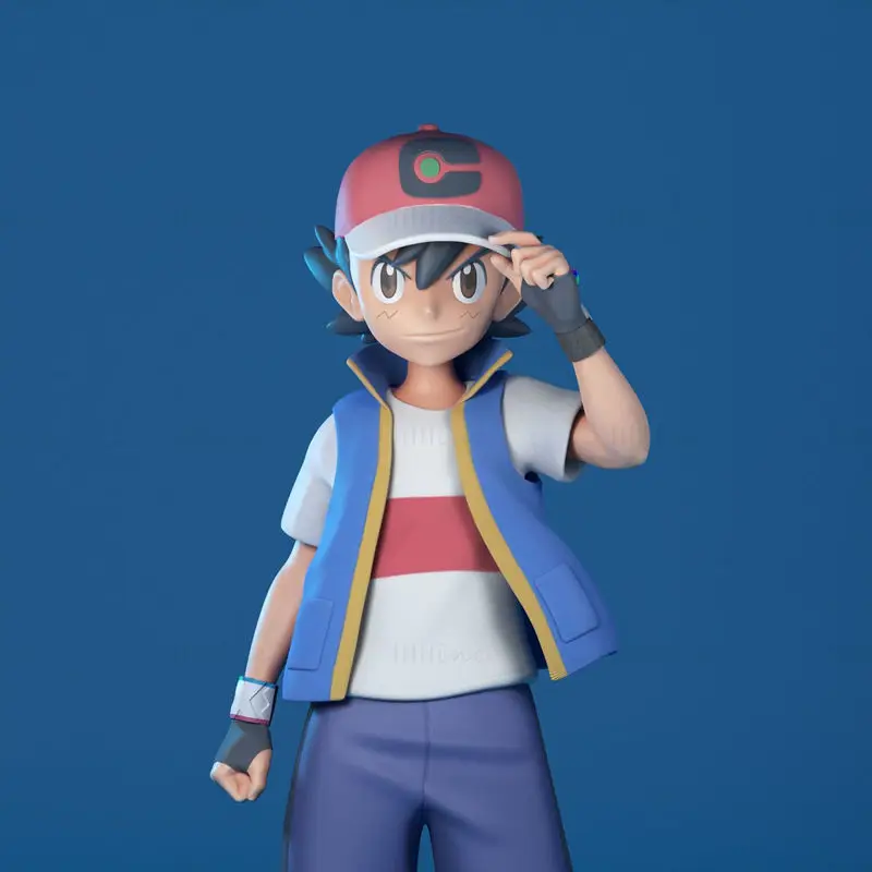 Ash - Satoshi - Pokemon Journeys 3D Printing Model STL