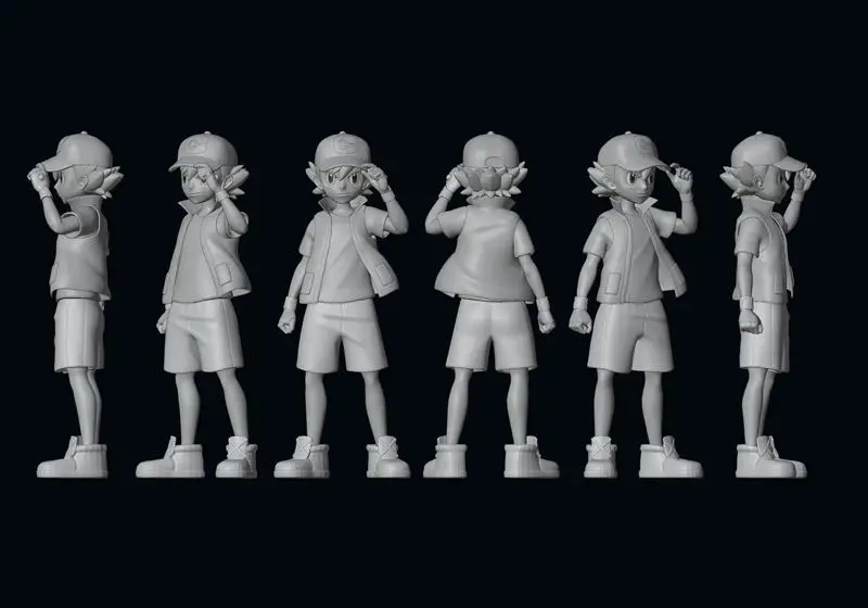 Ash - Satoshi - Pokemon Journeys 3D Printing Model STL