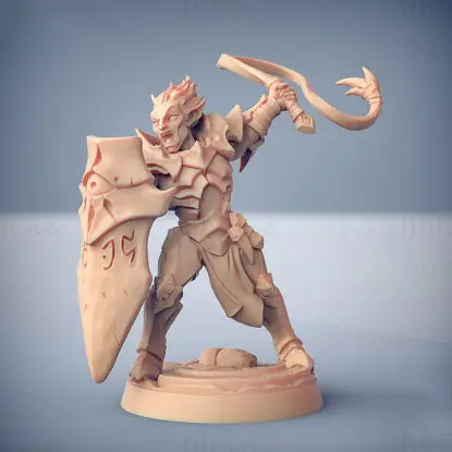 Ashen Inquisitor Male A Miniatures 3D Print Model