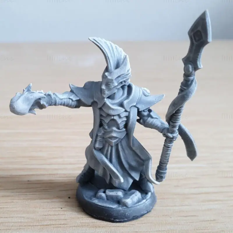 Ashen Priest نر F Miniatures 3D Model Ready to Print