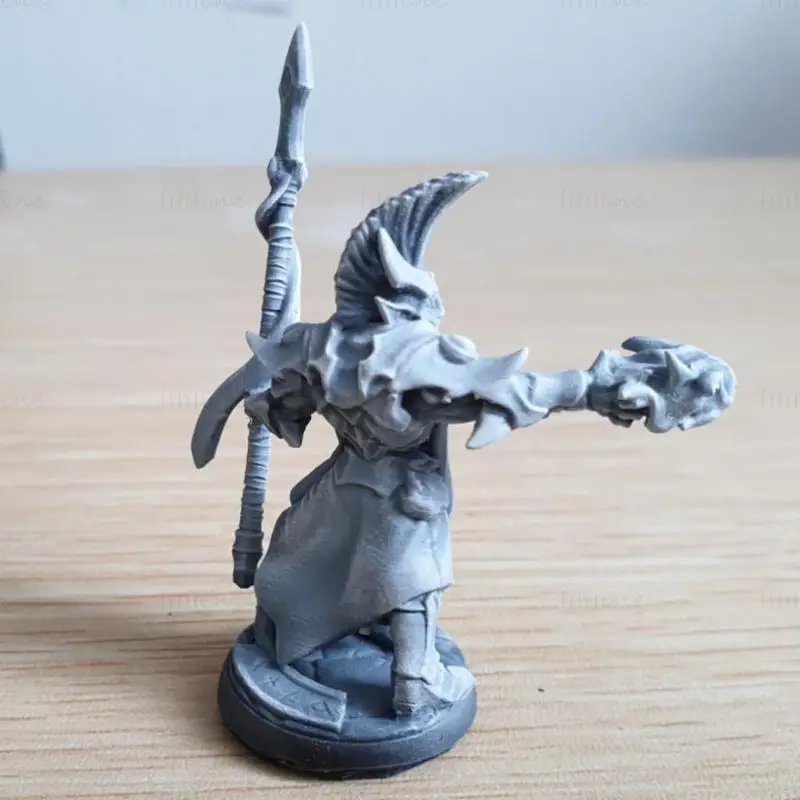 Ashen Priest نر F Miniatures 3D Model Ready to Print