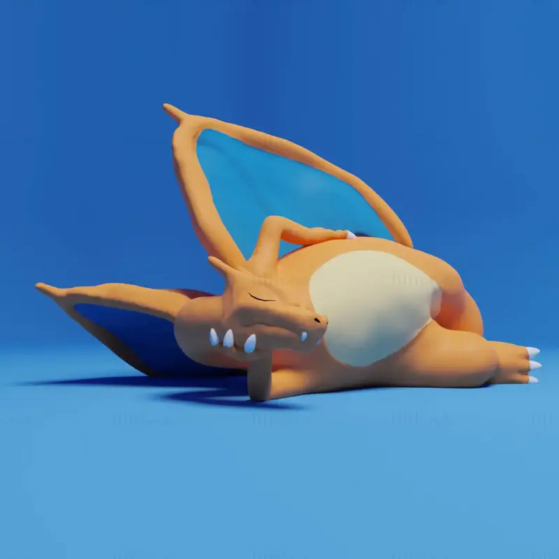 فایل STL مدل چاپ سه بعدی شخصیت Ash's Charizard
