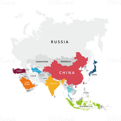Asya harita vektörü