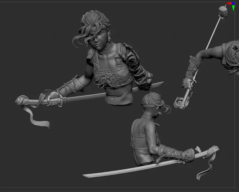 Assassin Figure 3D Print Model STL