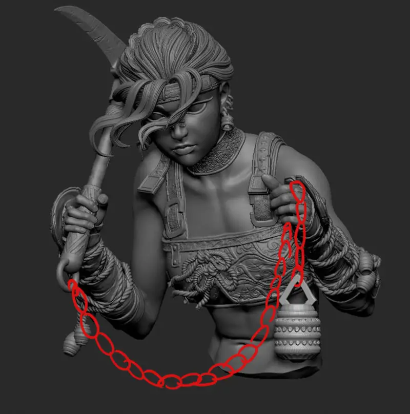 Assassin Figure 3D Print Model STL