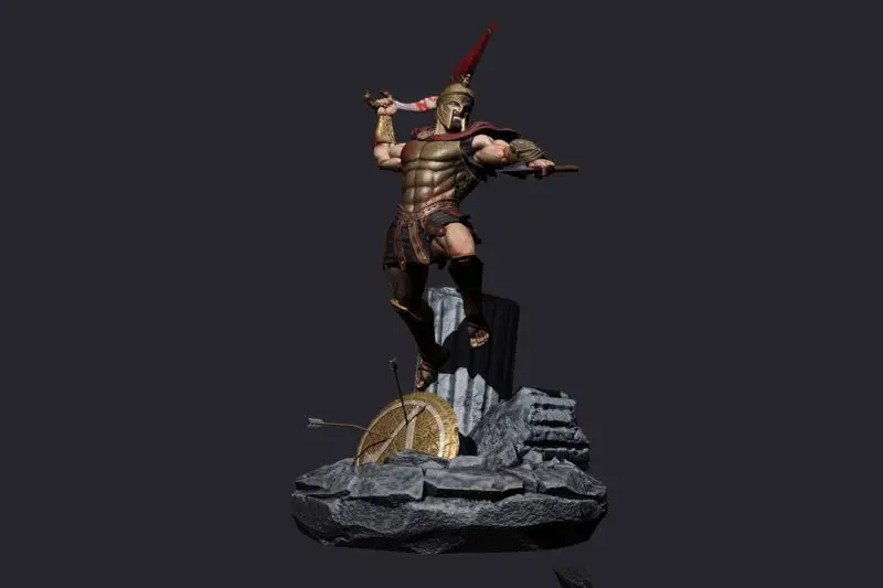 Assassins Creed Odyssey Figura personalizată 3D Print Model STL