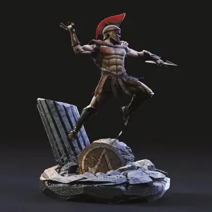 Assassins Creed Odyssey Figura personalizată 3D Print Model STL