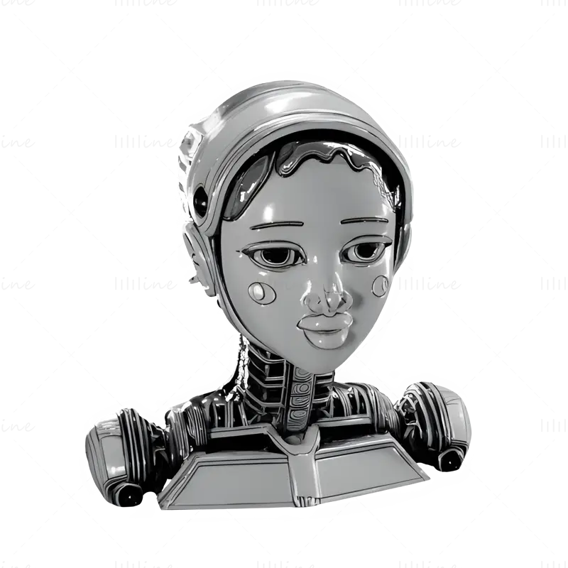 Zbirka 3D tiskanih modelov AstroDroid Girl Bust