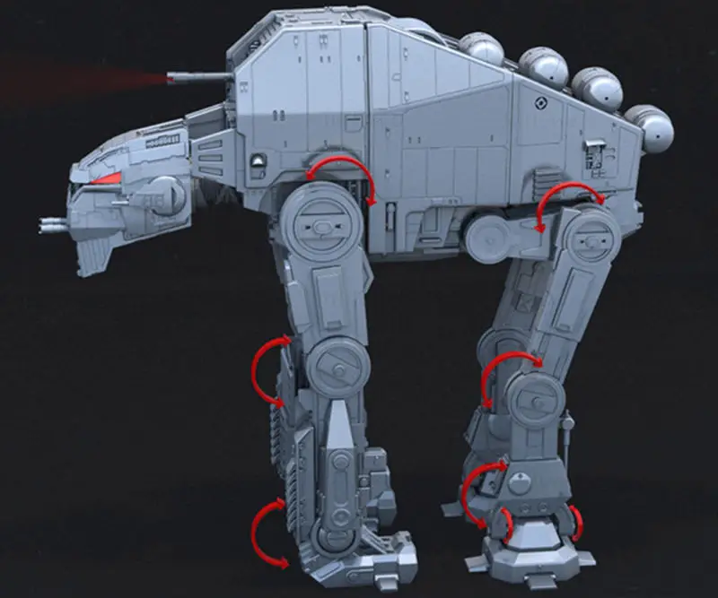 نموذج AT-M6 Walker مطبوع بتقنية الطباعة ثلاثية الأبعاد STL