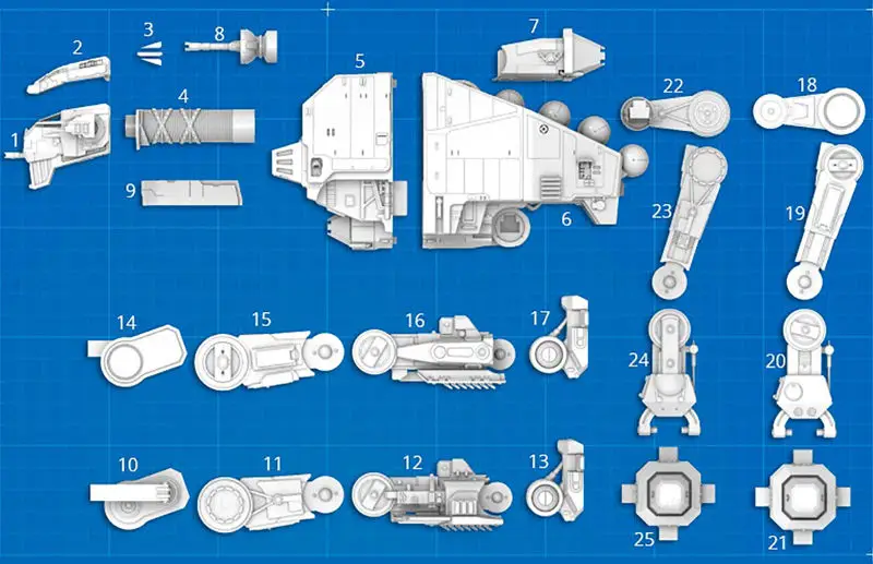 AT-M6 ウォーカー 3D プリント モデル STL