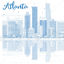 Atlanta Skyline vector illustration