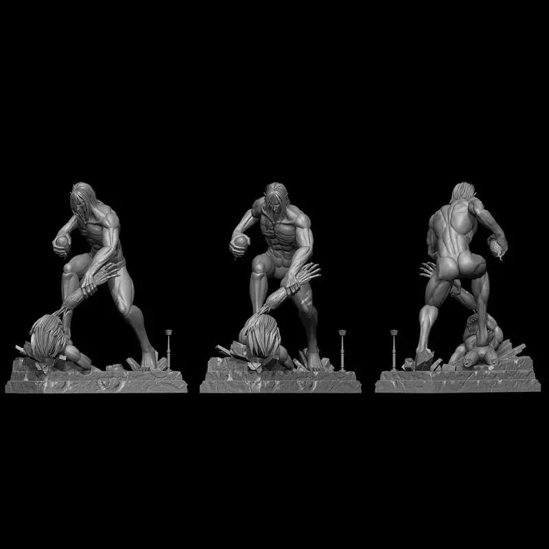 Attack Titan VS Jaw titan 3D print model STL