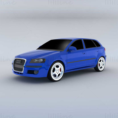 Audi A3 Sportback 2004 3D model
